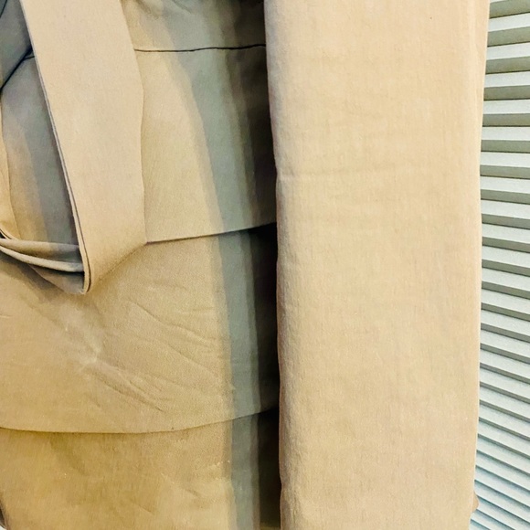 Cynthia Rowley Ruffled Trench Coat Small - Picture 3 of 6